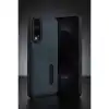 Samsung Galaxy S25 Edge Sara Kartvizitli Deri Kılıf - Siyah