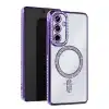 Samsung Galaxy S25 Fe Joke Simli Magneticsafe Kılıf - Derin Mor