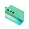 Samsung Galaxy S25 Regal Magsafe Standlı Kapak - Yeşil