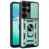 Samsung Galaxy S26 Ultra Pars Lens Yüzüklü Silikon - Yeşil