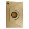 Samsung Galaxy T500 Tab A7 10.4 Kılıf 360 Tablet Deri Kılıf - Gold