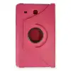Samsung Galaxy T560 Tab E 9.7 Kılıf 360 Tablet Deri Kılıf - Pembe