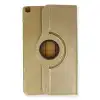 Samsung Galaxy Tab A9 Plus Kılıf 360 Tablet Deri Kılıf - Gold