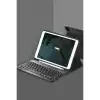 Samsung Galaxy X200 Tab A8 10.5 Kılıf Kc01 Smart Klavyeli Tablet Kılıfı - Siyah