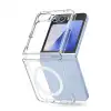 Samsung Galaxy Z Flip 6 Kılıf Magneticsafe Şeffaf Silikon - Şeffaf