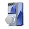 Samsung Galaxy Z Flip 6 Kılıf Magneticsafe Şeffaf Silikon - Şeffaf