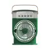 Şarjlı 600 Ml Su Hazneli Taşınabilir Masaüstü Vanilatör  Güçlü Fan Ve 2000 Mah Pil Yeşil