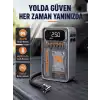 Şarjlı Kablosuz Hava Pompası – 150 PSI Basınç, LED Ekran ve 6000mAh Batarya