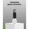 Şarjlı Kancalı LED Lamba – Kamp, Balkon ve Acil Durum Işığı