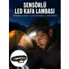 Sensörlü Kamp Lambası Ayarlanabilir Kafa Lambası Kafa Bantlı Yeni Nesil