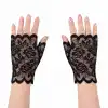 Siyah Dantel Parmaksız Kısa Eldiven