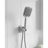 Siyah Duş Seti El Duşu Başlığı Spiral Hortum ve Duvar Askısı Banyo Duş Seti
