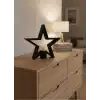Siyah Yıldız Şeklinde Mumluk Loş Işık Dekor Aksesuarı