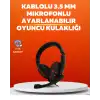 Stereo KırmızıKulaklığı Yumuşak Pedli Mikrofonlu