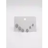 Su Damlası Detaylı Altılı Küpe