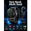 Suya Dayanıklı Dokunmatik Akıllı Saat Bluetooth 5.0, Sesli Asistan ve Sağlık Takibi
