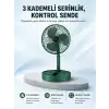 Taşınabilir Katlanabilir Mini Fan 3 Kademeli Şarj Edilebilir