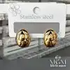 Taşsız Gold Kaplama Küpe