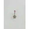 Tavşan Detaylı Göbek Piercing