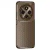 Tecno Spark 30 Kılıf Auto Focus Karbon Kapak - Kahverengi