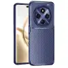Tecno Spark 30 Kılıf Auto Focus Karbon Kapak - Lacivert