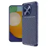 Tecno Spark 30 Pro Kılıf Auto Focus Karbon Kapak - Lacivert
