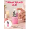 Tırnak Bakım Manikür Pedikür Seti 4 Parça Pembe Minimal ve Dayanıklı Yeni Nesil