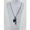 Tribal Balta Figürü Çelik Erkek Kolye
