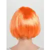 Turuncu Renk Parti Peruğu Küt Saç