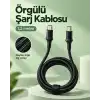 Type C to Type C LED Işıklı Şarj Kablosu 1,2 Metre