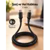 Type C to Type C LED Işıklı Şarj Kablosu 1,2 Metre