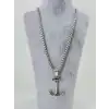 Üç Boyutlu Çapa Figür Çelik Kolye
