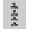 Üç Kameralı Araç DVR Full HD Gece Görüşlü ve 2 inç IPS Ekranlı