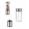 USB Type C Şarjlı Cam Blender 6 Bıçaklı Smoothie ve Shake Blender