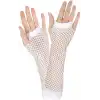 Uzun File Örgü Eldiven Beyaz Renk