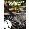 Uzun Saplı Izgara Temizleme Fırçası Çelik Telli Yeni Nesil