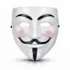 V Mask Premium Vendetta Beyaz Maske (guy Fawkes Stil)