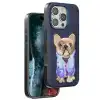 Venco Apple İphone 16 Pro Cute Desenli Kapak - Lacivert