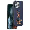 Venco Apple İphone 16 Pro Perma Desenli Kapak - Lacivert