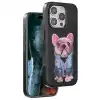 Venco İphone 16 Pro Cute Desenli Kapak - Siyah