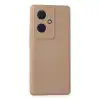 Vivo V29 Lite Kılıf Nano İçi Kadife Silikon - Pudra