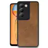 Vivo V30 Lite 4g Kılıf Aras Deri Kapak - Taba