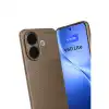 Vivo V60 Lite Auto Focus Karbon Kapak - Kahverengi