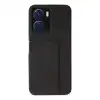 Vivo Y16 Kılıf Mega Standlı Silikon - Siyah