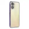 Vivo Y16 Kılıf Razer Lensli Silikon - Mor