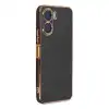 Vivo Y16 Kılıf Volet Silikon - Siyah