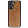 Vivo Y18 Kılıf Aras Deri Kapak - Taba