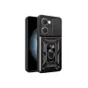 Vivo Y18 Kılıf Pars Lens Yüzüklü Silikon - Siyah