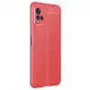 Vivo Y21s Kılıf Auto Focus Kapak - Kırmızı