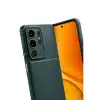 Vivo Y29 4g Auto Focus Karbon Kapak - Koyu Yeşil